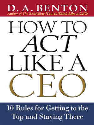 cover image of How to Act Like a CEO
